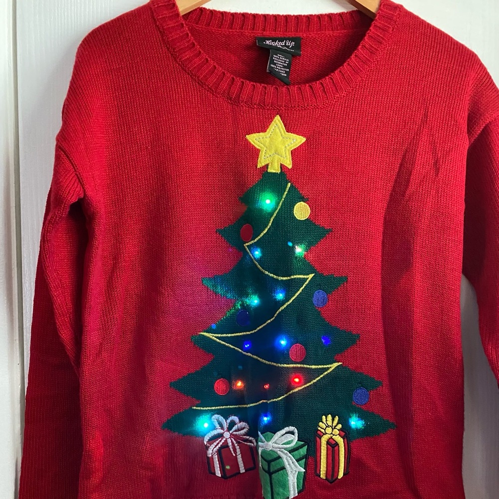Christmas Ugly sweater that lights up.